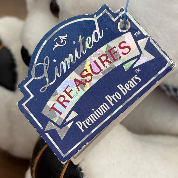 NWT NFL DEION SANDERS 1998 Plush Beanie Bear White #21 Limited SPECIAL EDITION - Picture 13 of 16